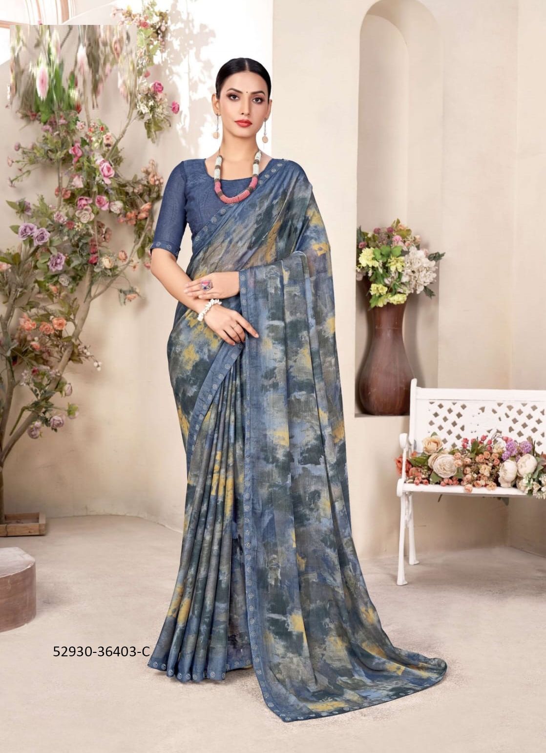 VANILLA 11 - CATALOG # 52930 (SET OF 12 SAREES)