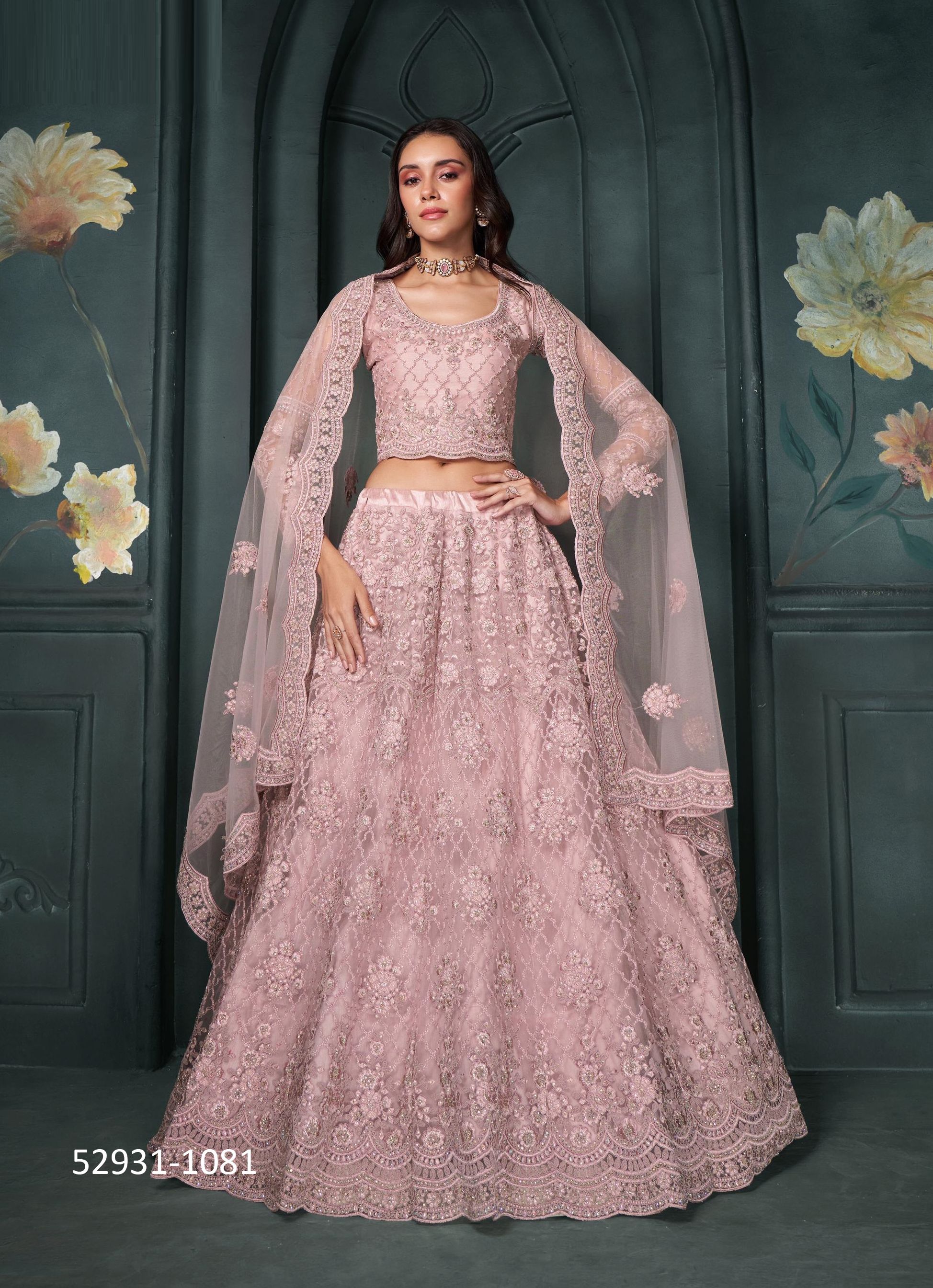 BRIDAL HERITAGE 5 - CATALOG # 52931 (SET OF 4 LEHENGAS (SEMI-STITCHED)) BRIDAL HERITAGE 5 - CATALOG # 52931 (SET OF 4 LEHENGAS (SEMI-STITCHED))