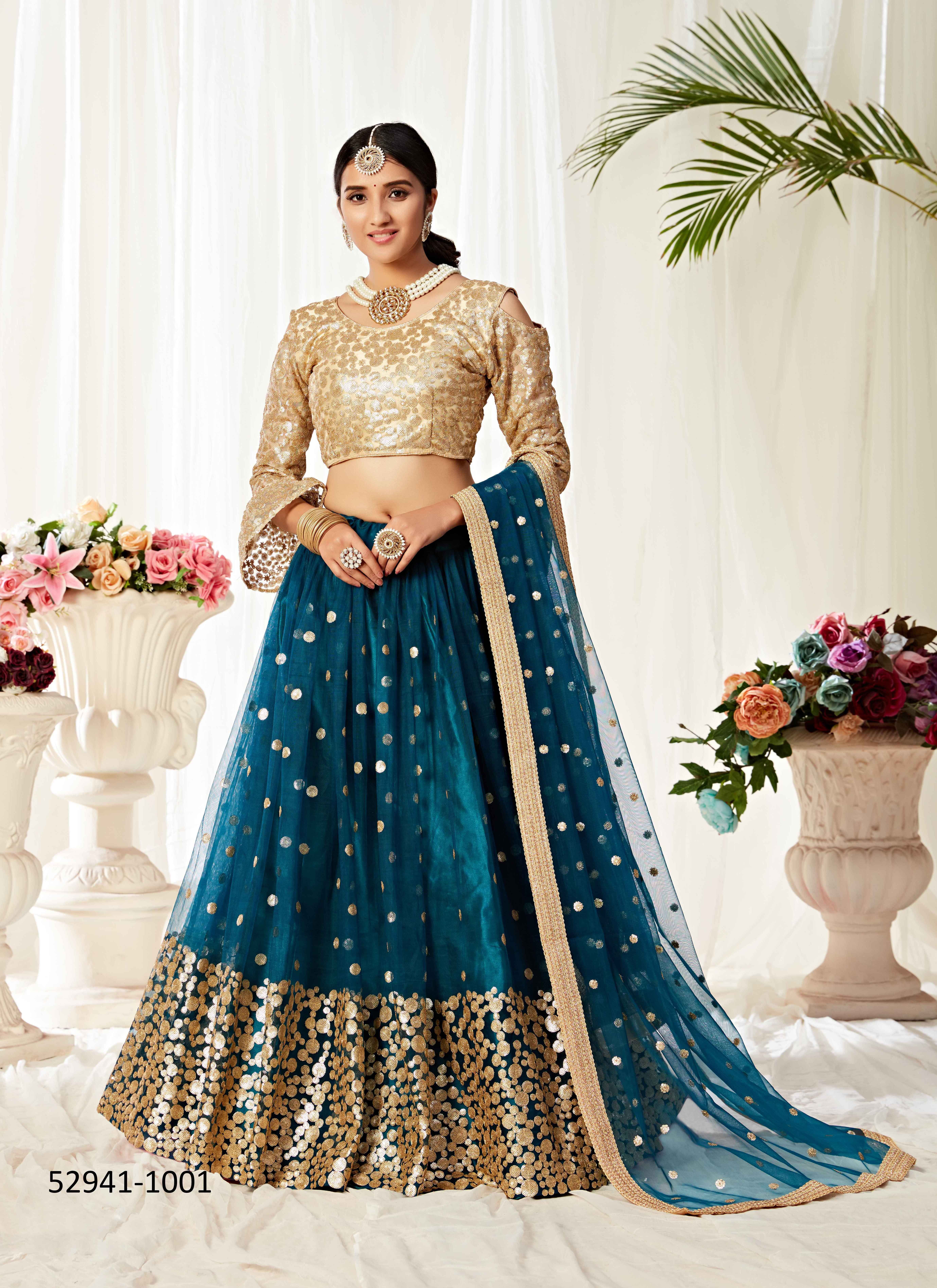 AGNILEKHA 1 - CATALOG # 52941 (SET OF 3 LEHENGAS (SEMI-STITCHED)) AGNILEKHA 1 - CATALOG # 52941 (SET OF 3 LEHENGAS (SEMI-STITCHED))
