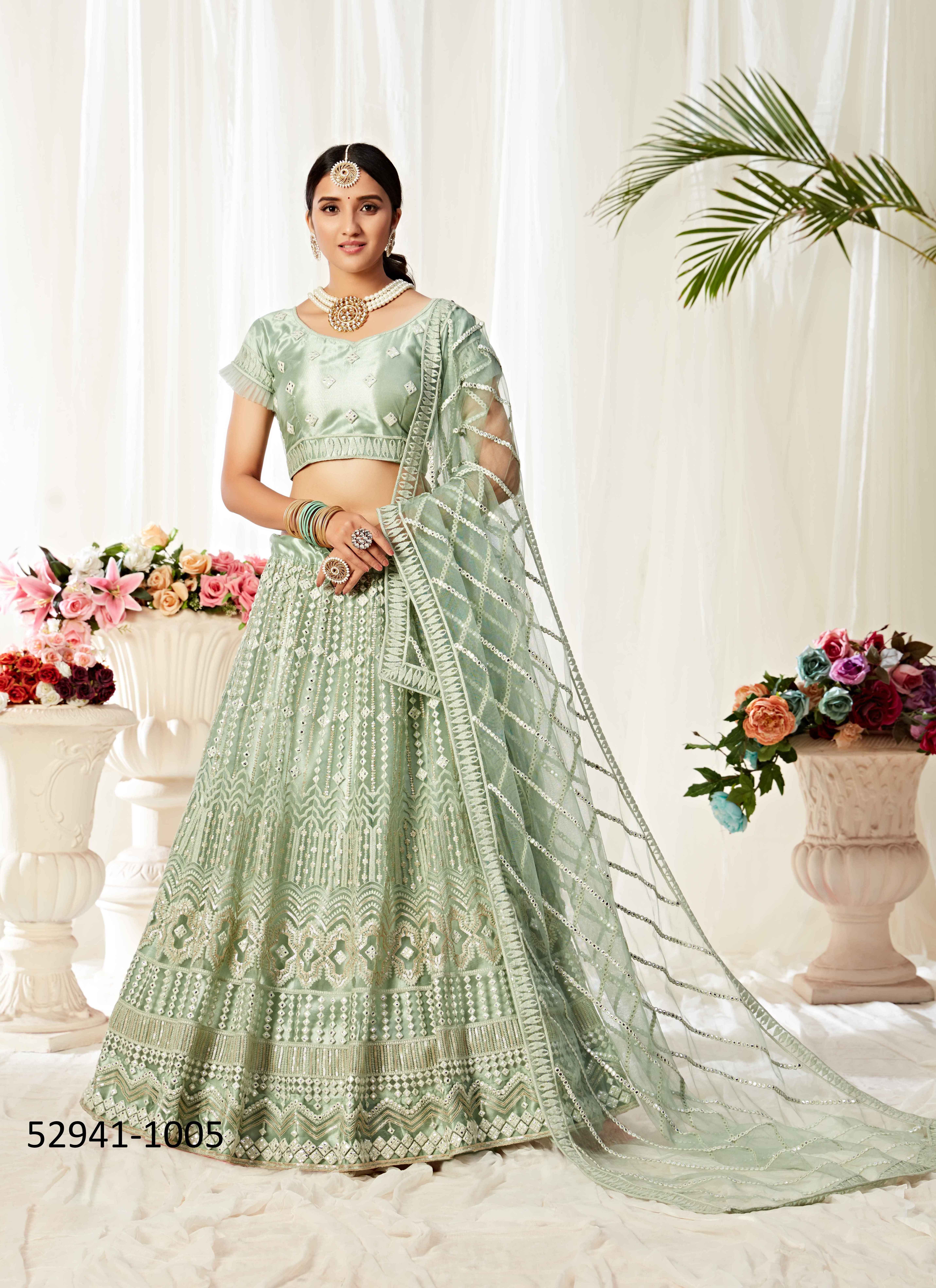 AGNILEKHA 1 - CATALOG # 52941 (SET OF 3 LEHENGAS (SEMI-STITCHED)) AGNILEKHA 1 - CATALOG # 52941 (SET OF 3 LEHENGAS (SEMI-STITCHED))