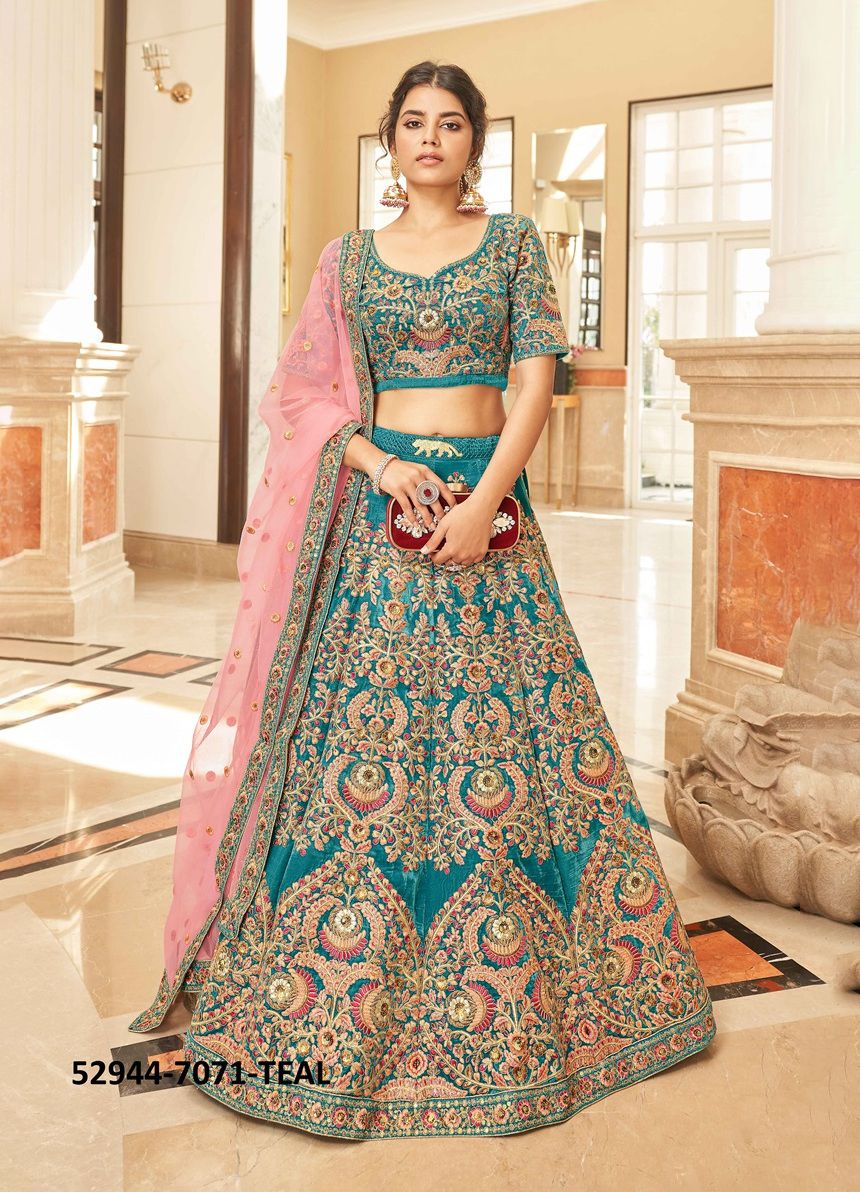 CULTURAL 3 - CATALOG # 52944 (SET OF 3 LEHENGAS (SEMI-STITCHED)) CULTURAL 3 - CATALOG # 52944 (SET OF 3 LEHENGAS (SEMI-STITCHED))