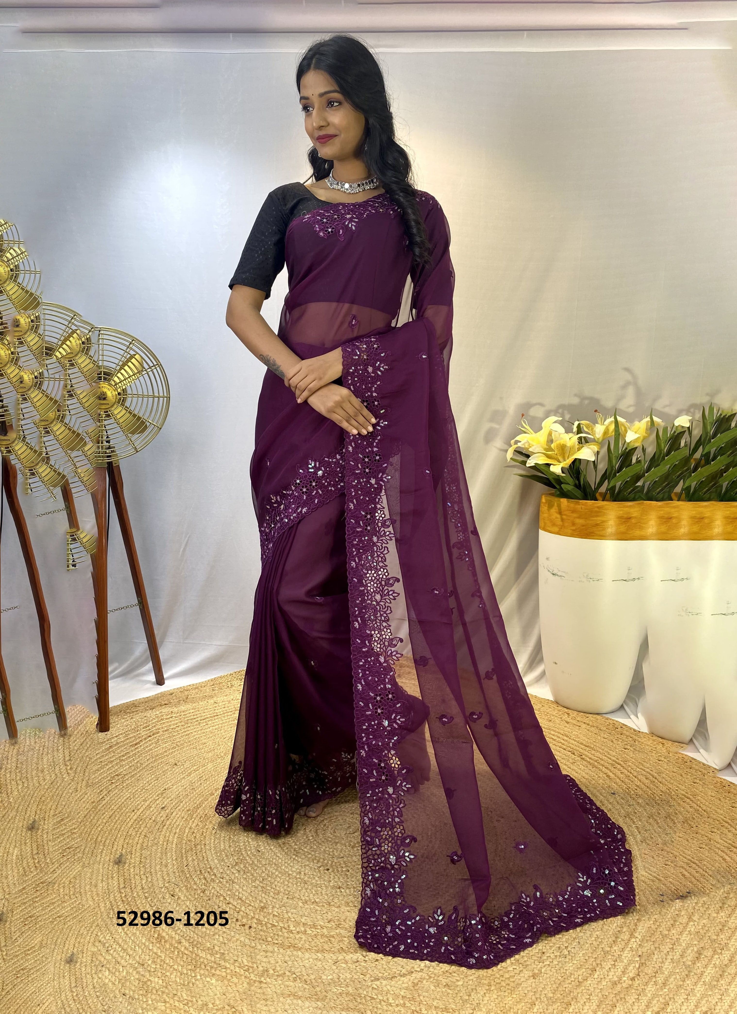MAHAK - CATALOG # 52986 (SET OF 7 SAREES) MAHAK - CATALOG # 52986 (SET OF 7 SAREES)