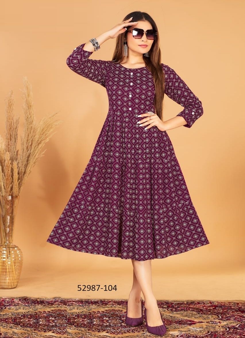 ZINAL - CATALOG # 52987 (SET OF 6 READYMADE KURTIS) ZINAL - CATALOG # 52987 (SET OF 6 READYMADE KURTIS)