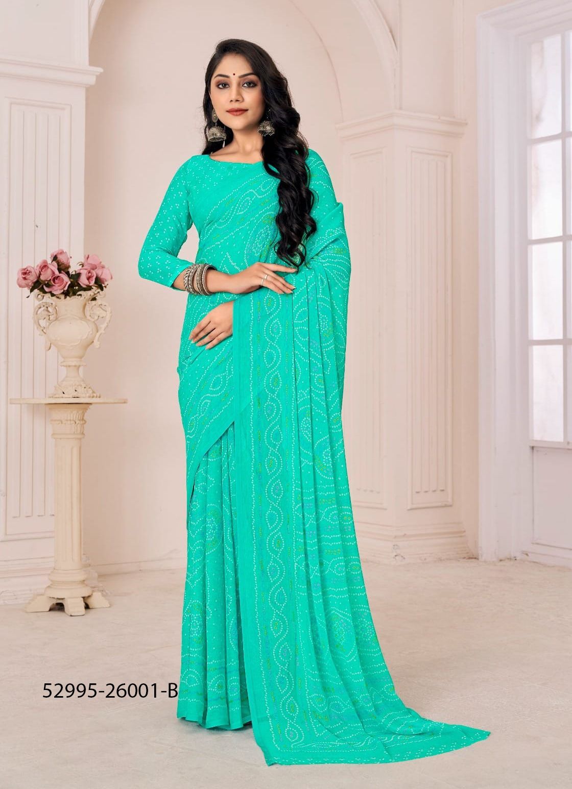 STAR CHIFFON 130 - CATALOG # 52995 (SET OF 12 SAREES)