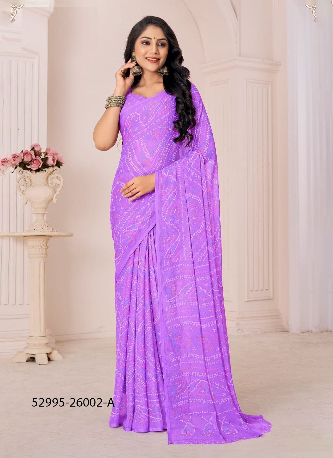 STAR CHIFFON 130 - CATALOG # 52995 (SET OF 12 SAREES)