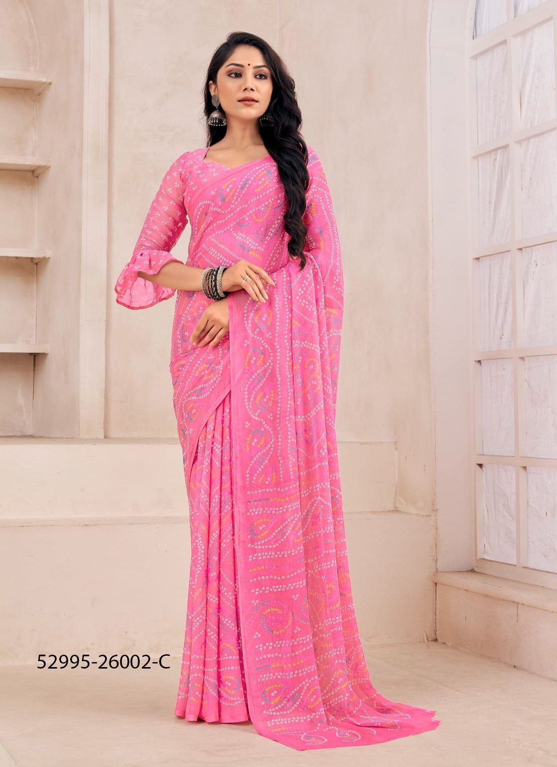 STAR CHIFFON 130 - CATALOG # 52995 (SET OF 12 SAREES)