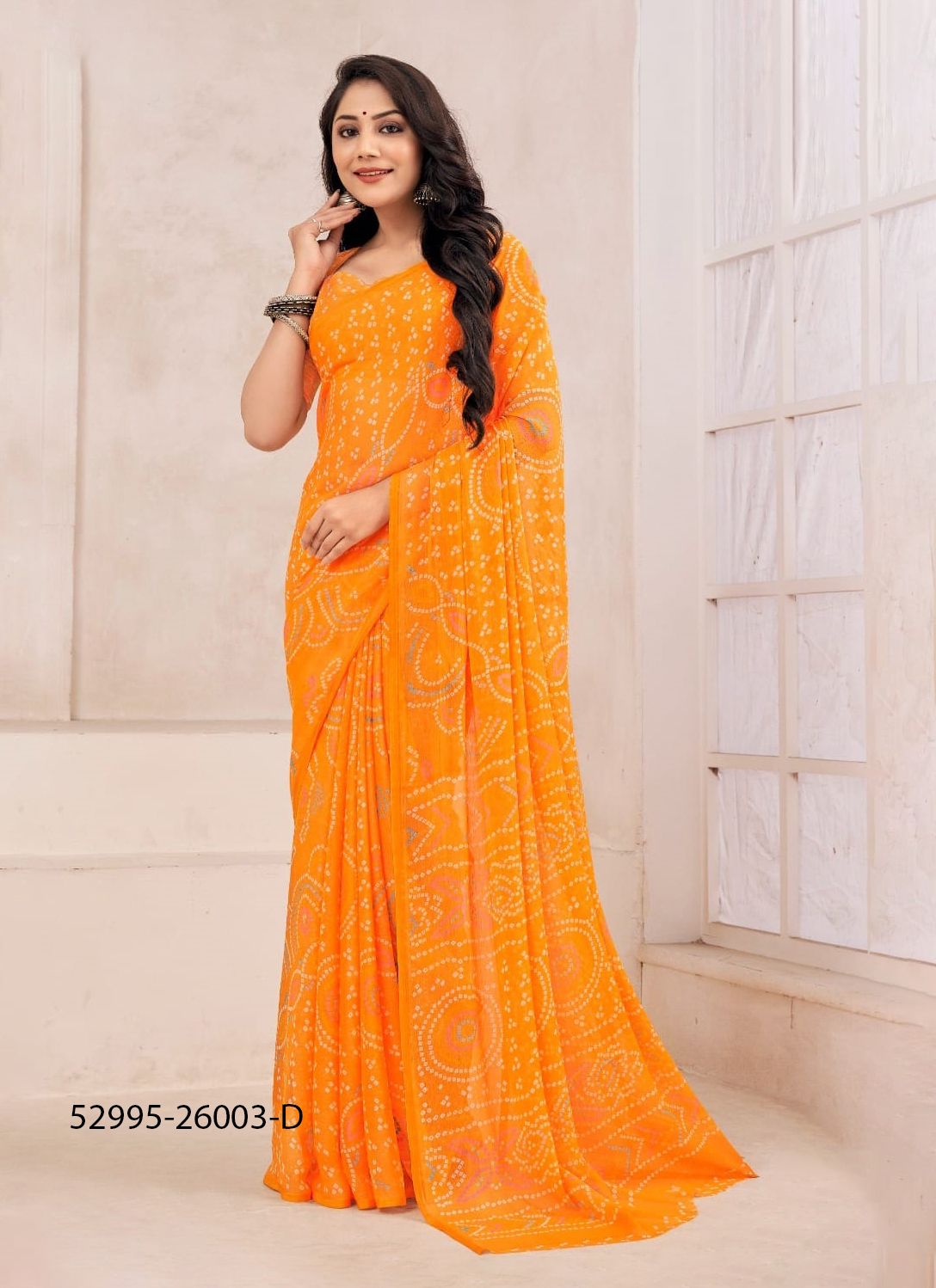 STAR CHIFFON 130 - CATALOG # 52995 (SET OF 12 SAREES)