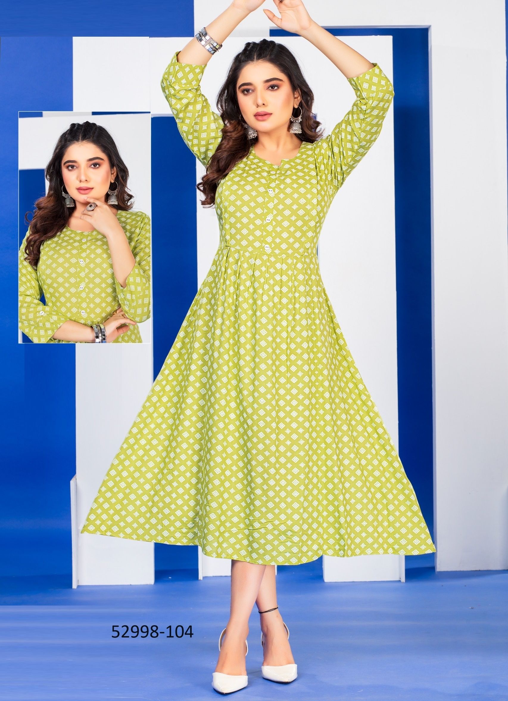 POLLY - CATALOG # 52998 (SET OF 6 READYMADE KURTIS) POLLY - CATALOG # 52998 (SET OF 6 READYMADE KURTIS)