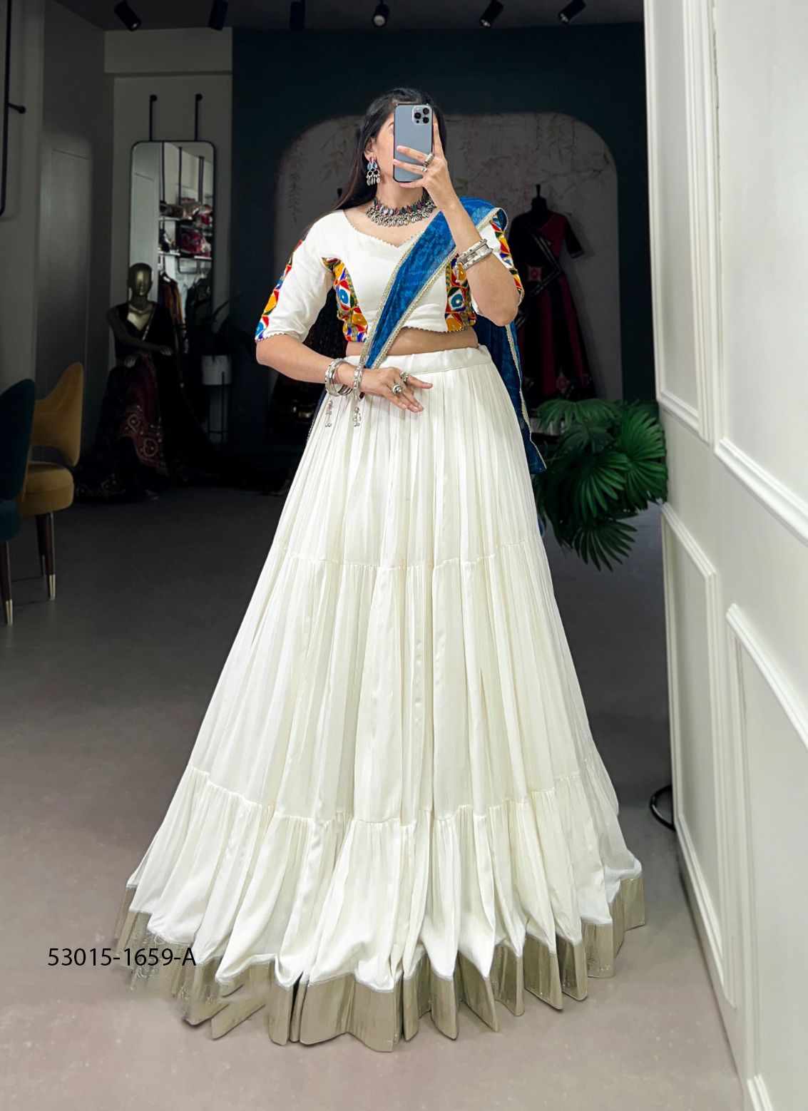 REVA - CATALOG # 53015 (SET OF 4 READYMADE LEHENGAS) REVA - CATALOG # 53015 (SET OF 4 READYMADE LEHENGAS)
