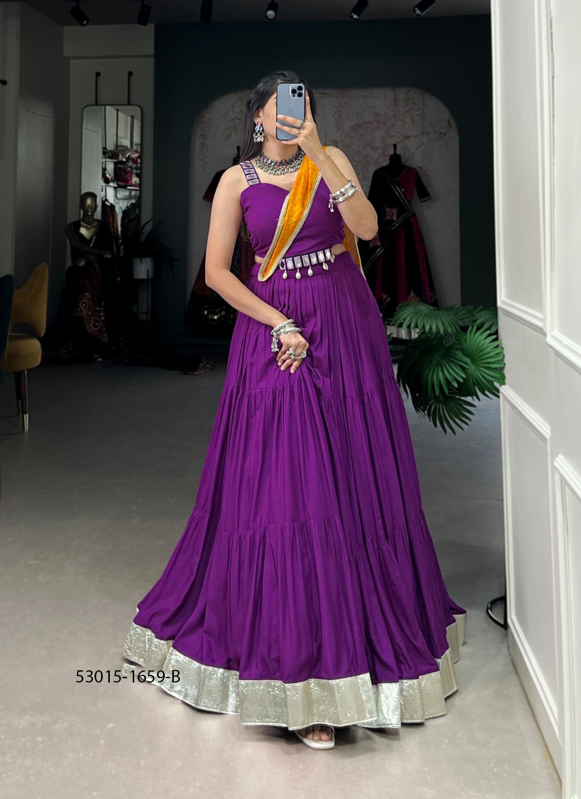 REVA - CATALOG # 53015 (SET OF 4 READYMADE LEHENGAS) REVA - CATALOG # 53015 (SET OF 4 READYMADE LEHENGAS)
