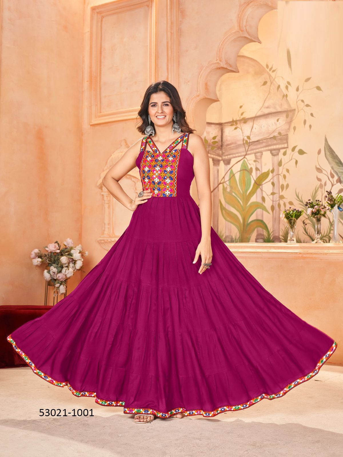 GHUMATI - CATALOG # 53021 (SET OF 6 READYMADE KURTIS) GHUMATI - CATALOG # 53021 (SET OF 6 READYMADE KURTIS)