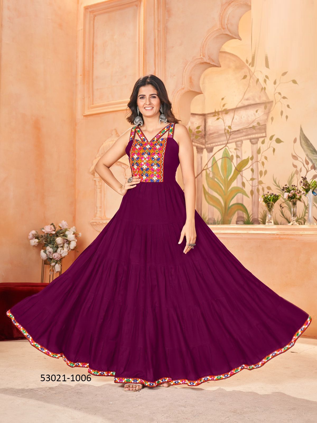 GHUMATI - CATALOG # 53021 (SET OF 6 READYMADE KURTIS) GHUMATI - CATALOG # 53021 (SET OF 6 READYMADE KURTIS)