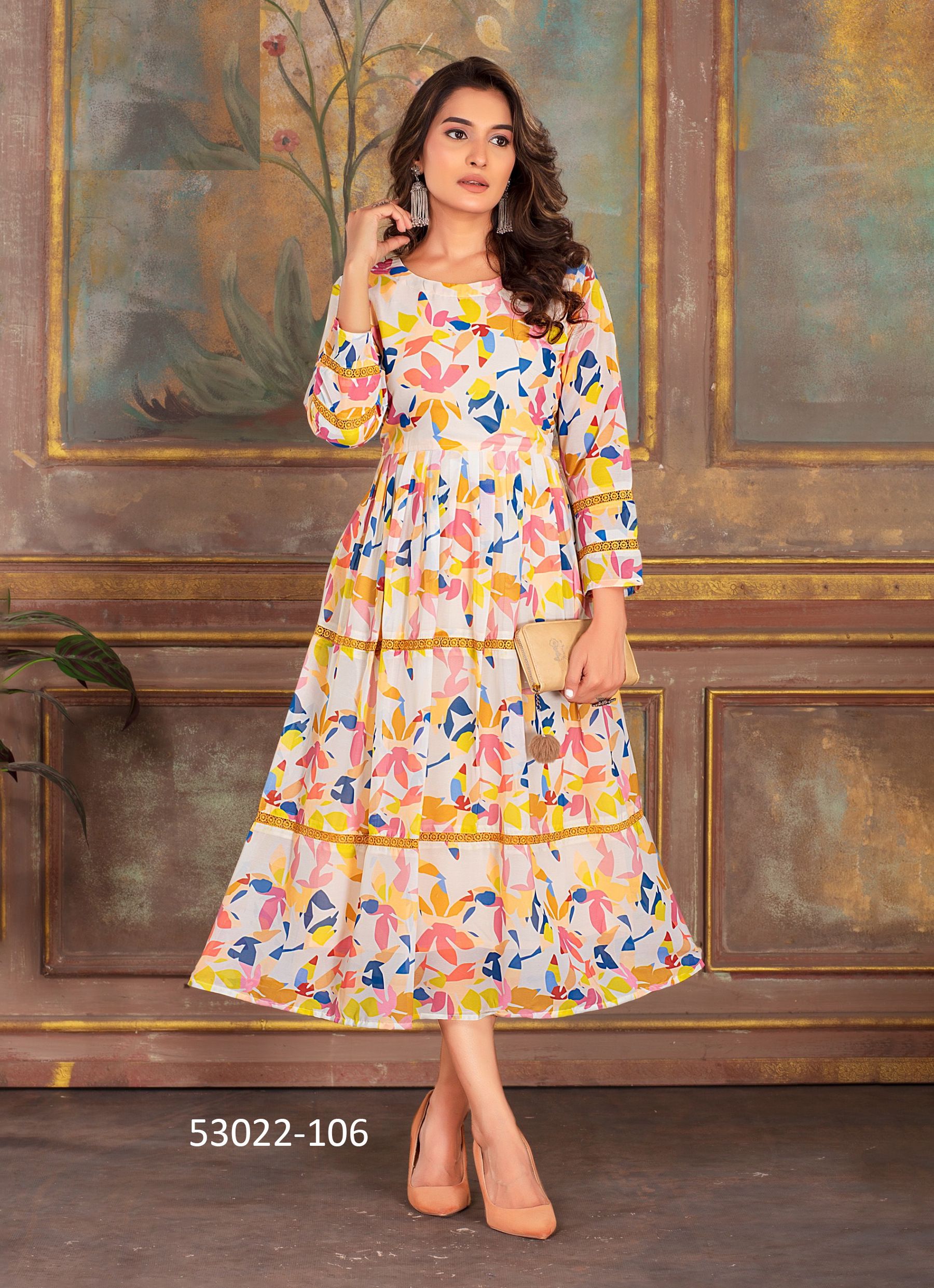 SURYA - CATALOG # 53022 (SET OF 6 READYMADE KURTIS)