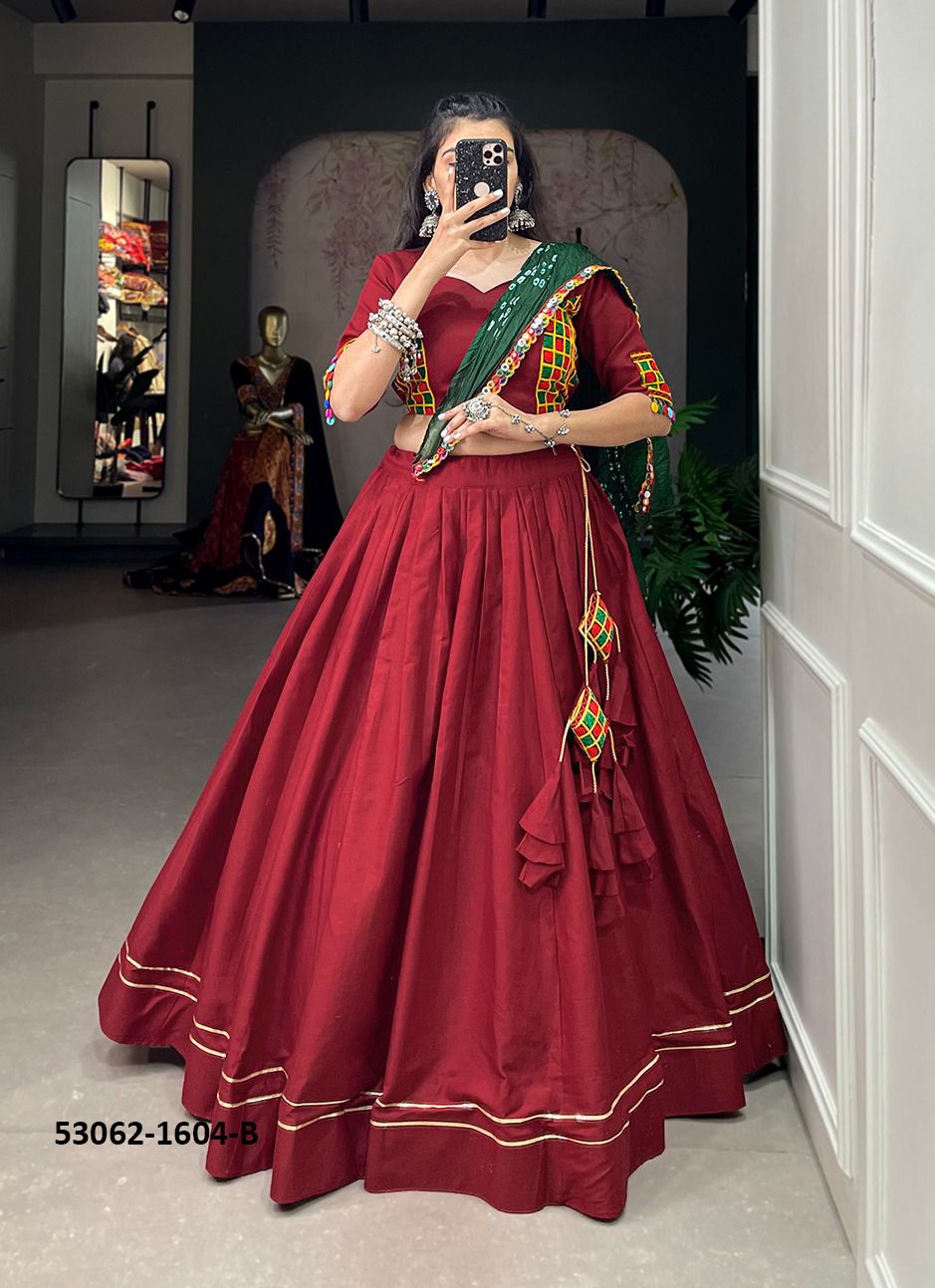 COLORS OF 1604 - CATALOG # 53062 (SET OF 4 READYMADE LEHENGAS)