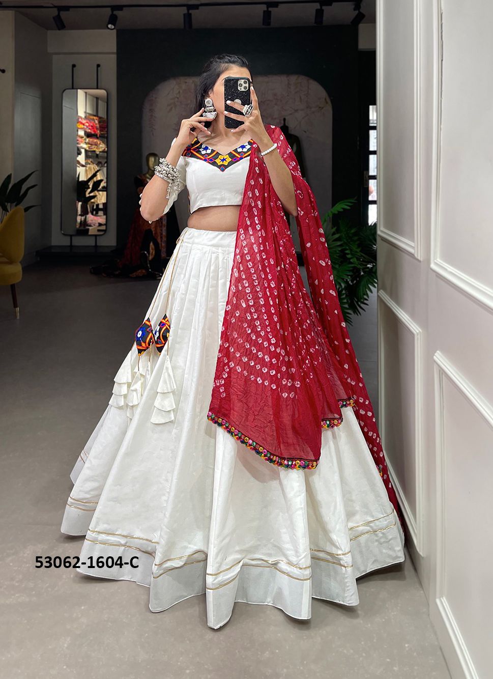 COLORS OF 1604 - CATALOG # 53062 (SET OF 4 READYMADE LEHENGAS)