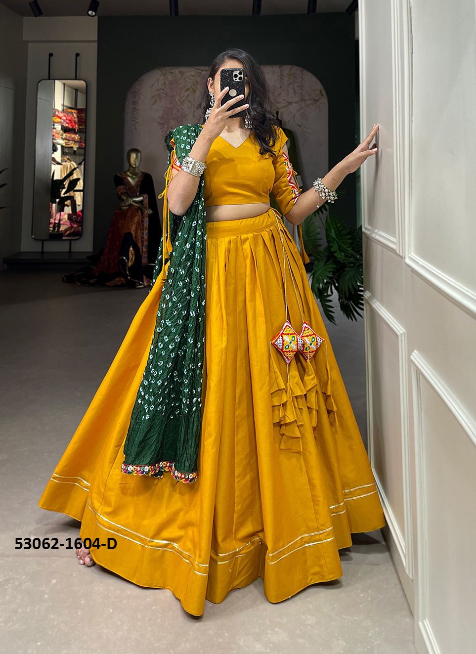 COLORS OF 1604 - CATALOG # 53062 (SET OF 4 READYMADE LEHENGAS)