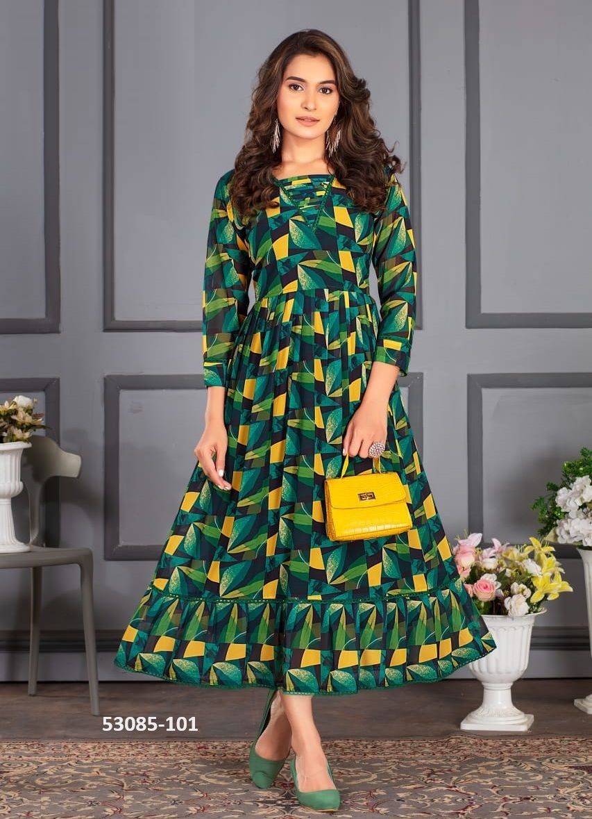 PRAGYA - CATALOG # 53085 (SET OF 6 READYMADE KURTIS) PRAGYA - CATALOG # 53085 (SET OF 6 READYMADE KURTIS)