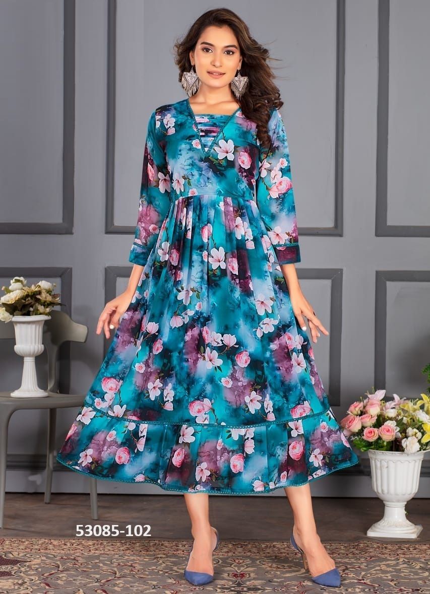 PRAGYA - CATALOG # 53085 (SET OF 6 READYMADE KURTIS) PRAGYA - CATALOG # 53085 (SET OF 6 READYMADE KURTIS)