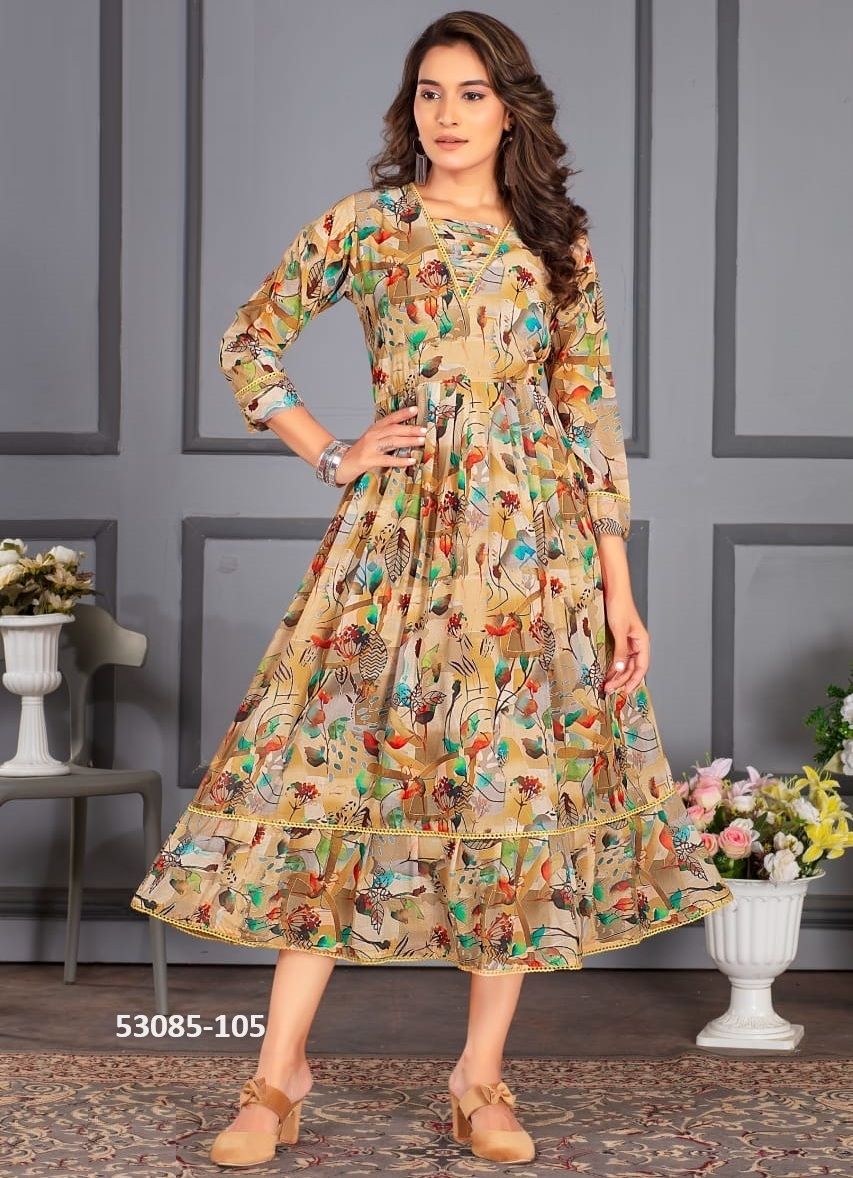 PRAGYA - CATALOG # 53085 (SET OF 6 READYMADE KURTIS) PRAGYA - CATALOG # 53085 (SET OF 6 READYMADE KURTIS)