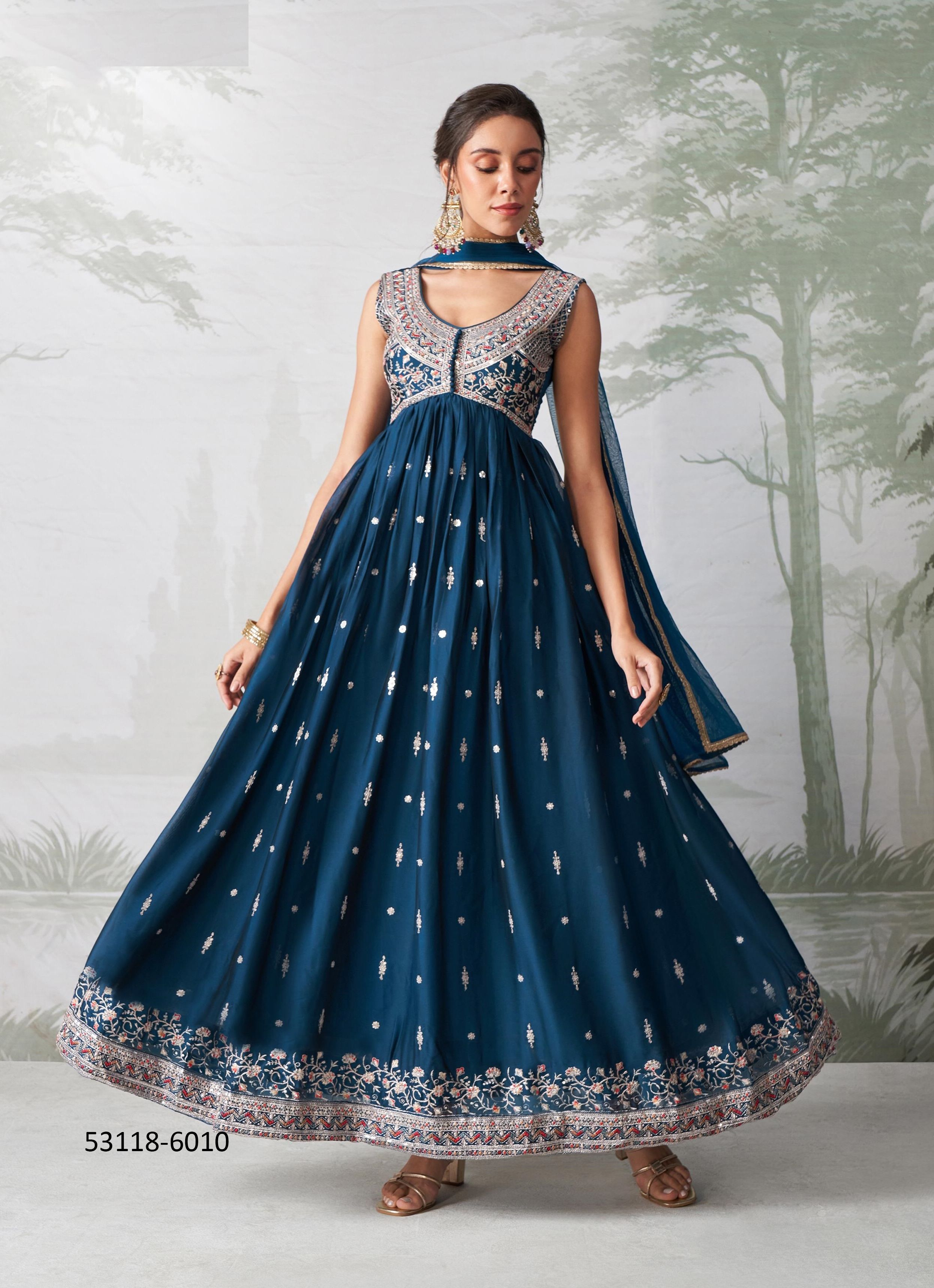 GULBAHAR 6 - CATALOG # 53118 (SET OF 3 READYMADE SUITS)
