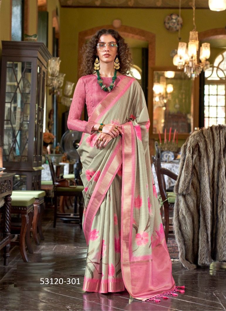 LUXURIA - CATALOG # 53120 (SET OF 6 SAREES) LUXURIA - CATALOG # 53120 (SET OF 6 SAREES)