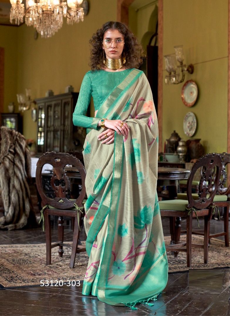 LUXURIA - CATALOG # 53120 (SET OF 6 SAREES) LUXURIA - CATALOG # 53120 (SET OF 6 SAREES)