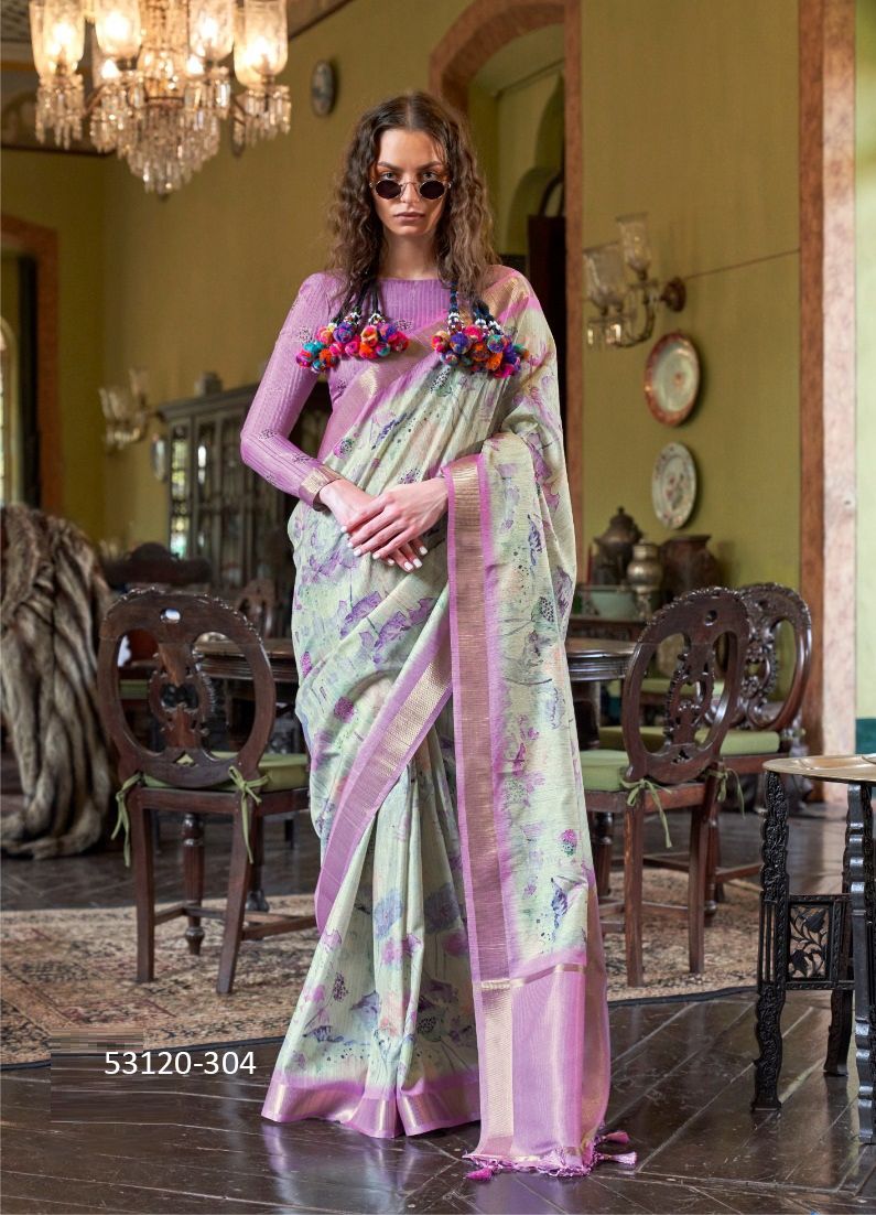 LUXURIA - CATALOG # 53120 (SET OF 6 SAREES) LUXURIA - CATALOG # 53120 (SET OF 6 SAREES)