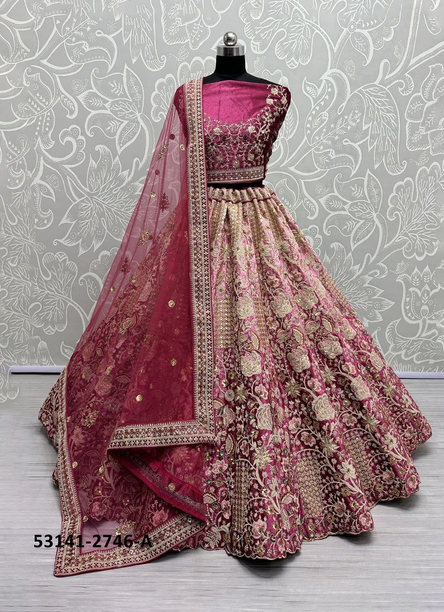 SERIES 2745-2750 - CATALOG # 53141 (SET OF 14 LEHENGAS (SEMI-STITCHED))