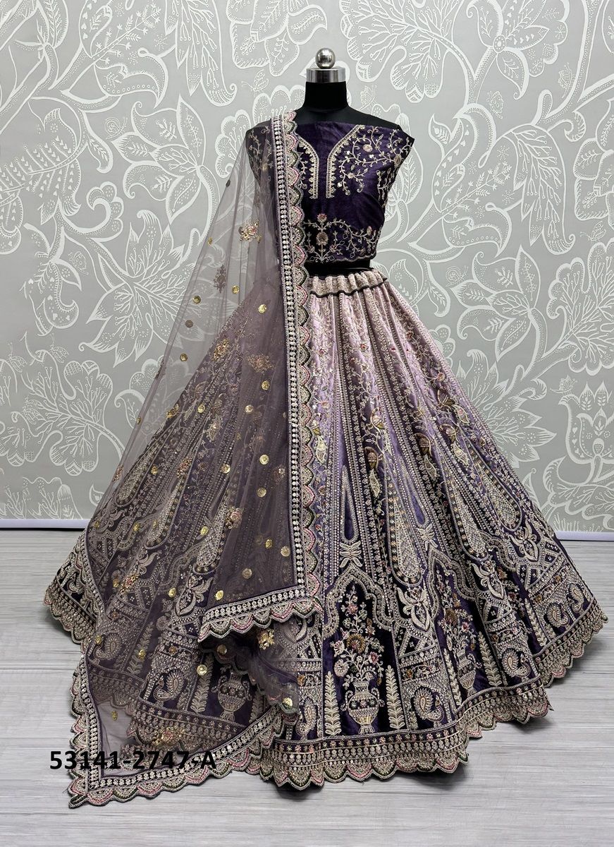 SERIES 2745-2750 - CATALOG # 53141 (SET OF 14 LEHENGAS (SEMI-STITCHED))