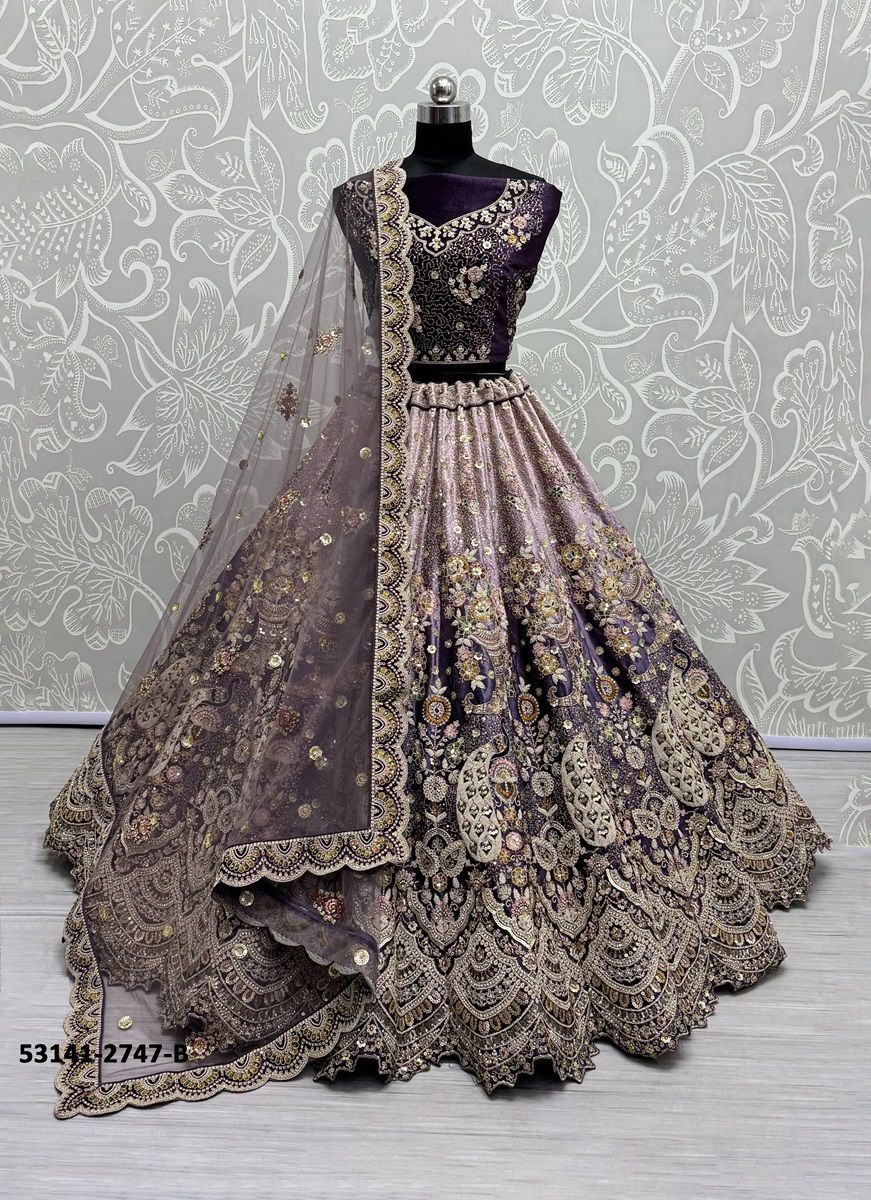 SERIES 2745-2750 - CATALOG # 53141 (SET OF 14 LEHENGAS (SEMI-STITCHED))
