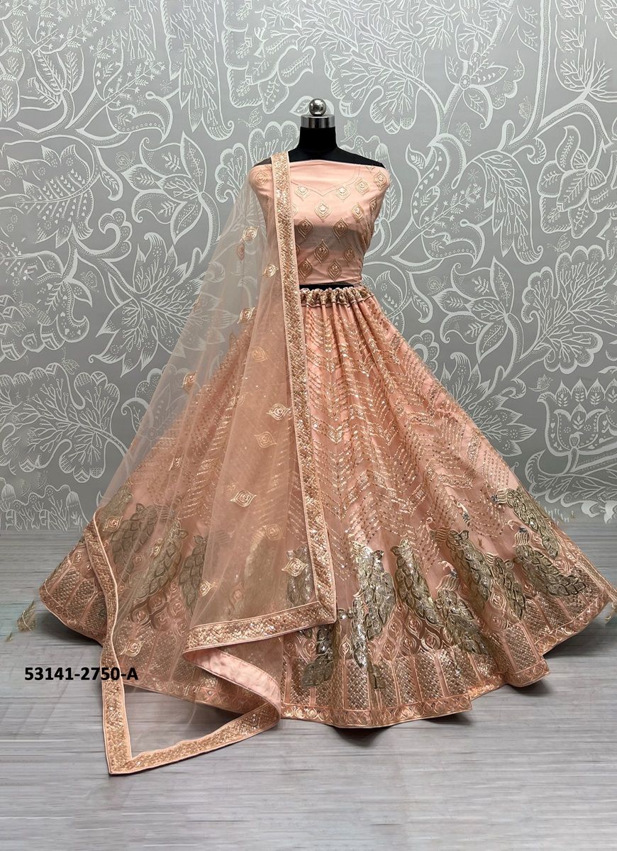SERIES 2745-2750 - CATALOG # 53141 (SET OF 14 LEHENGAS (SEMI-STITCHED))