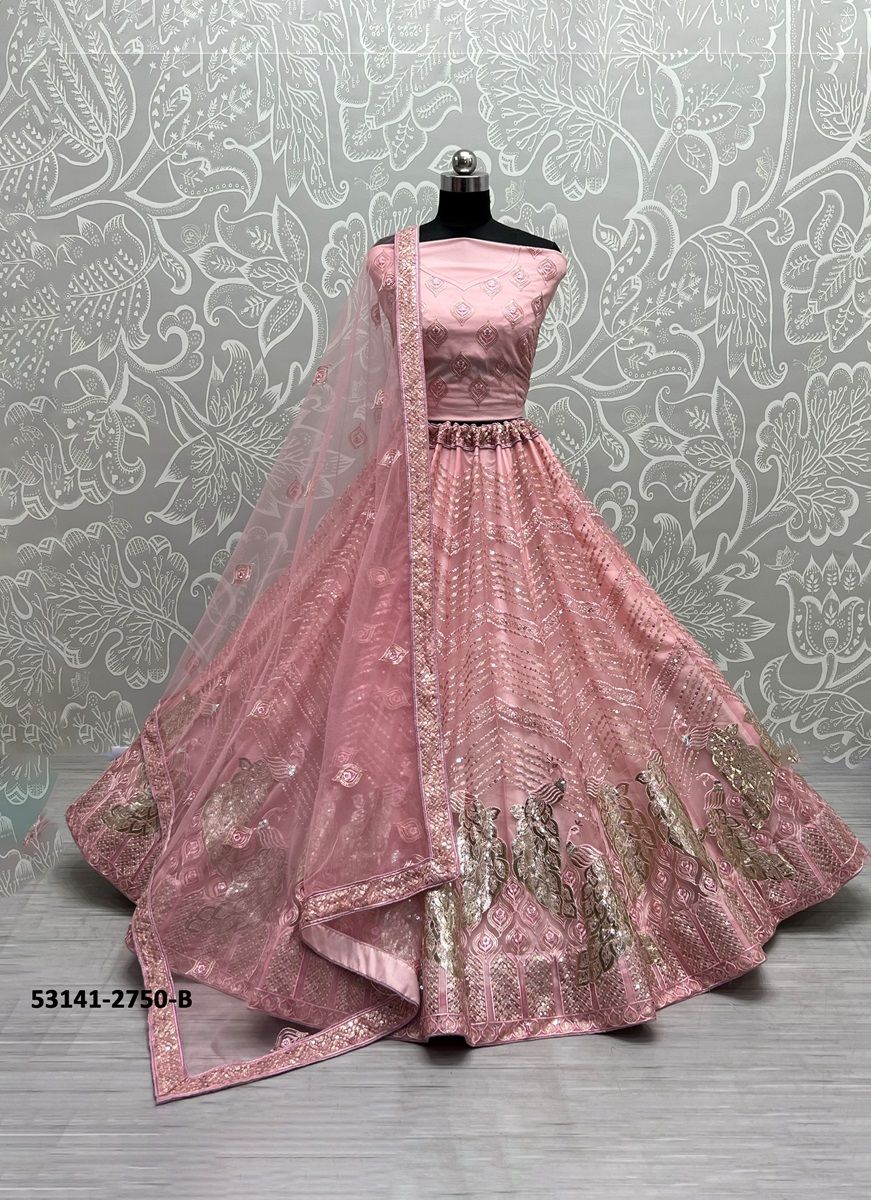 SERIES 2745-2750 - CATALOG # 53141 (SET OF 14 LEHENGAS (SEMI-STITCHED))