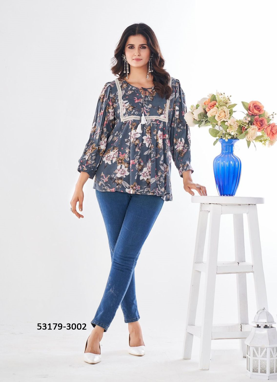 CAPPUCCINO 3 - CATALOG # 53179 (SET OF 4 READYMADE KURTIS)