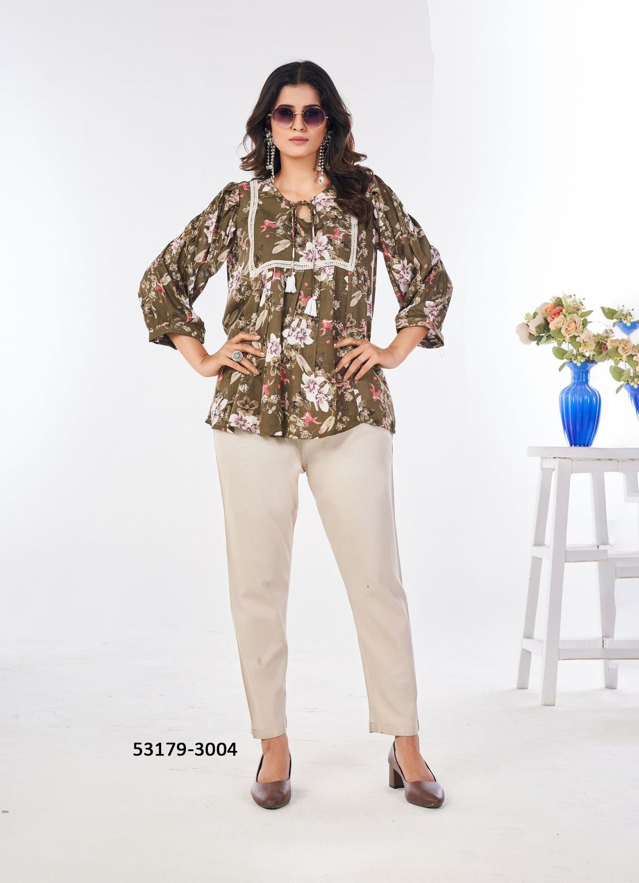 CAPPUCCINO 3 - CATALOG # 53179 (SET OF 4 READYMADE KURTIS)