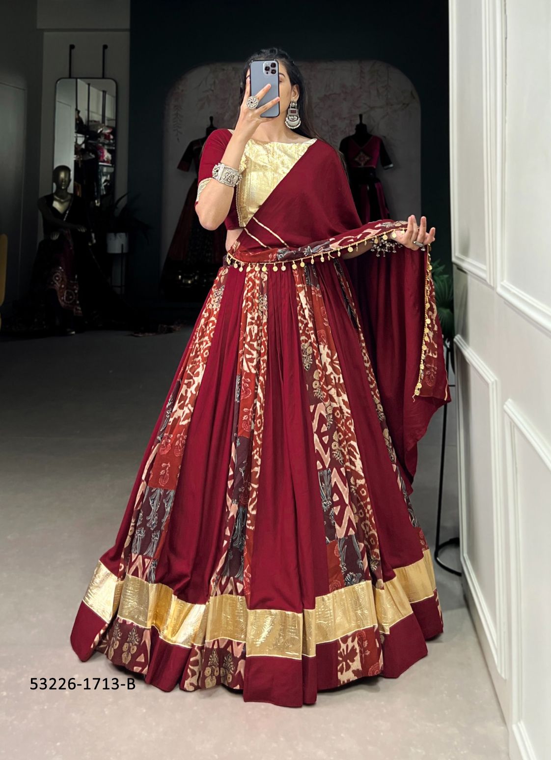 SERIES 1713 - CATALOG # 53226 (SET OF 3 READYMADE LEHENGAS)