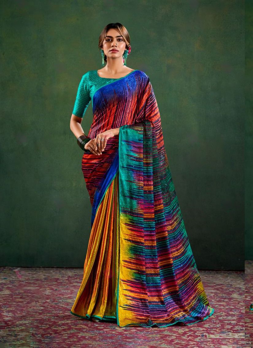 SOPHIA - CATALOG # 53244 (SET OF 6 SAREES) SOPHIA - CATALOG # 53244 (SET OF 6 SAREES)