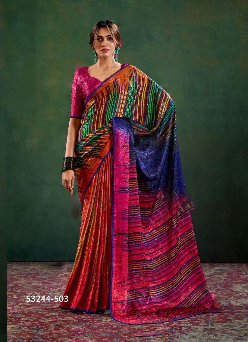 SOPHIA - CATALOG # 53244 (SET OF 6 SAREES) SOPHIA - CATALOG # 53244 (SET OF 6 SAREES)