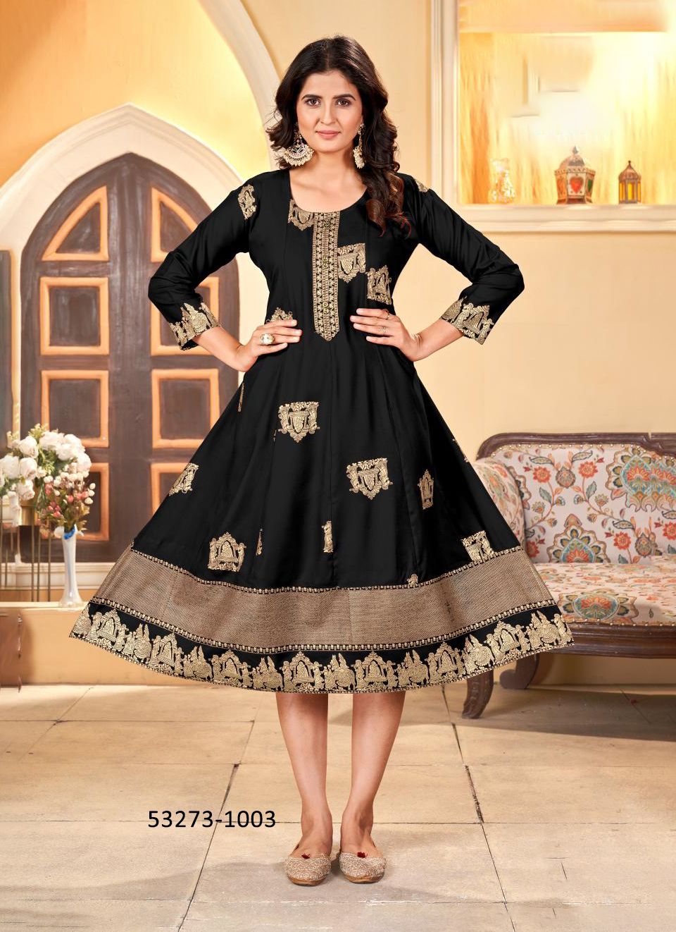 PALKI SPECIAL - CATALOG # 53273 (SET OF 8 READYMADE KURTIS