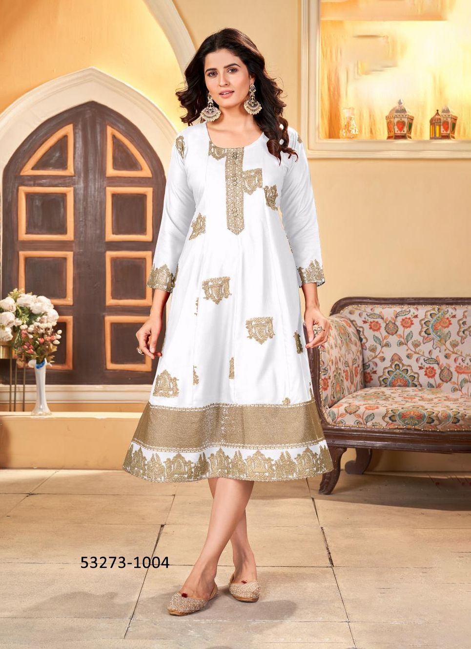 PALKI SPECIAL - CATALOG # 53273 (SET OF 8 READYMADE KURTIS