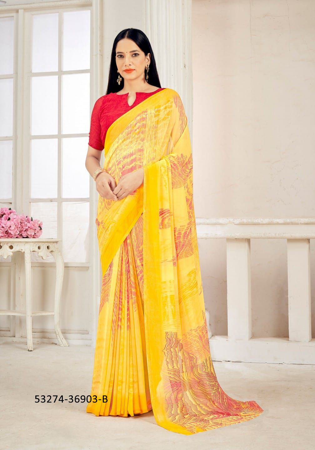 RAAGA GEORGETTE 11 - CATALOG # 53274 (SET OF 12 SAREES) RAAGA GEORGETTE 11 - CATALOG # 53274 (SET OF 12 SAREES)