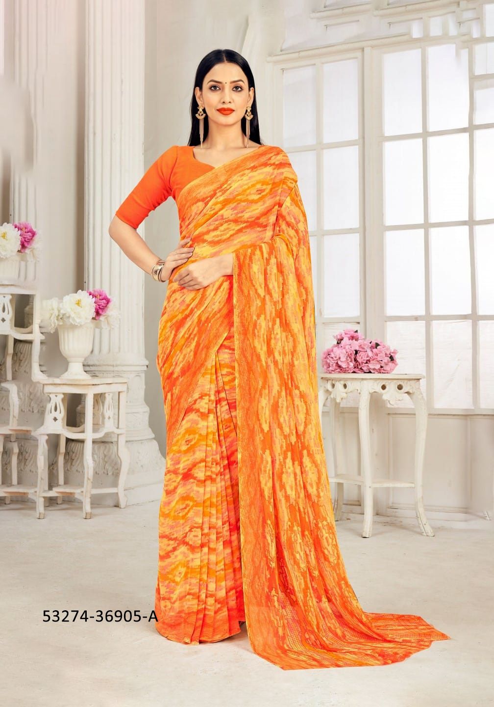 RAAGA GEORGETTE 11 - CATALOG # 53274 (SET OF 12 SAREES) RAAGA GEORGETTE 11 - CATALOG # 53274 (SET OF 12 SAREES)