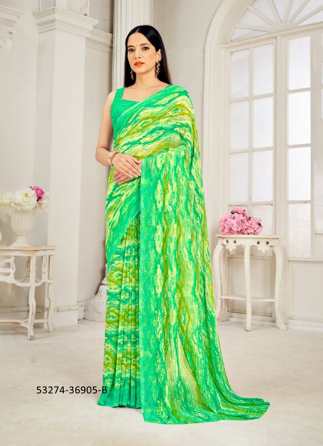 RAAGA GEORGETTE 11 - CATALOG # 53274 (SET OF 12 SAREES) RAAGA GEORGETTE 11 - CATALOG # 53274 (SET OF 12 SAREES)