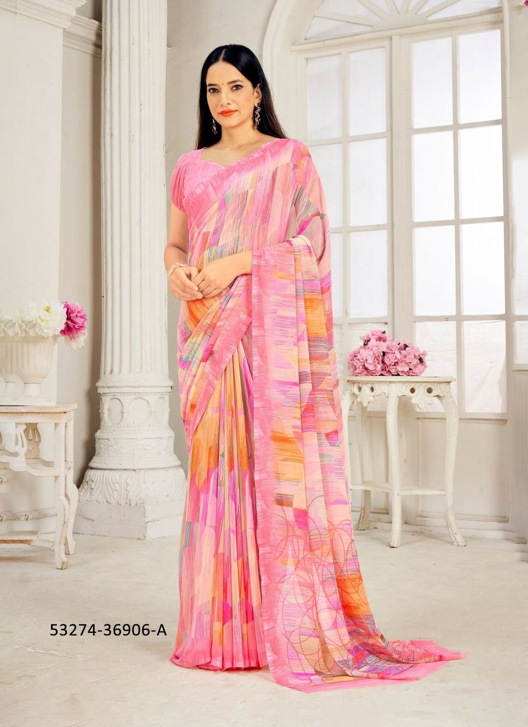 RAAGA GEORGETTE 11 - CATALOG # 53274 (SET OF 12 SAREES) RAAGA GEORGETTE 11 - CATALOG # 53274 (SET OF 12 SAREES)
