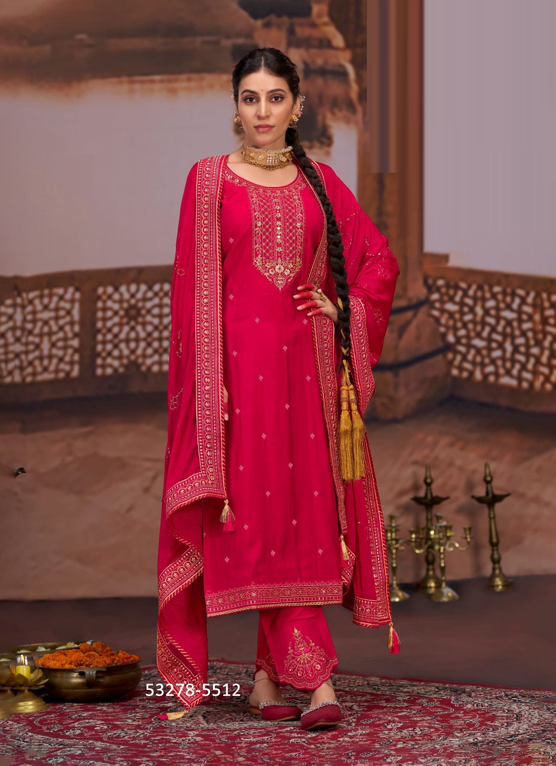 PAVITRA 2 - CATALOG # 53278 (SET OF 2 READYMADE SUITS) PAVITRA 2 - CATALOG # 53278 (SET OF 2 READYMADE SUITS)