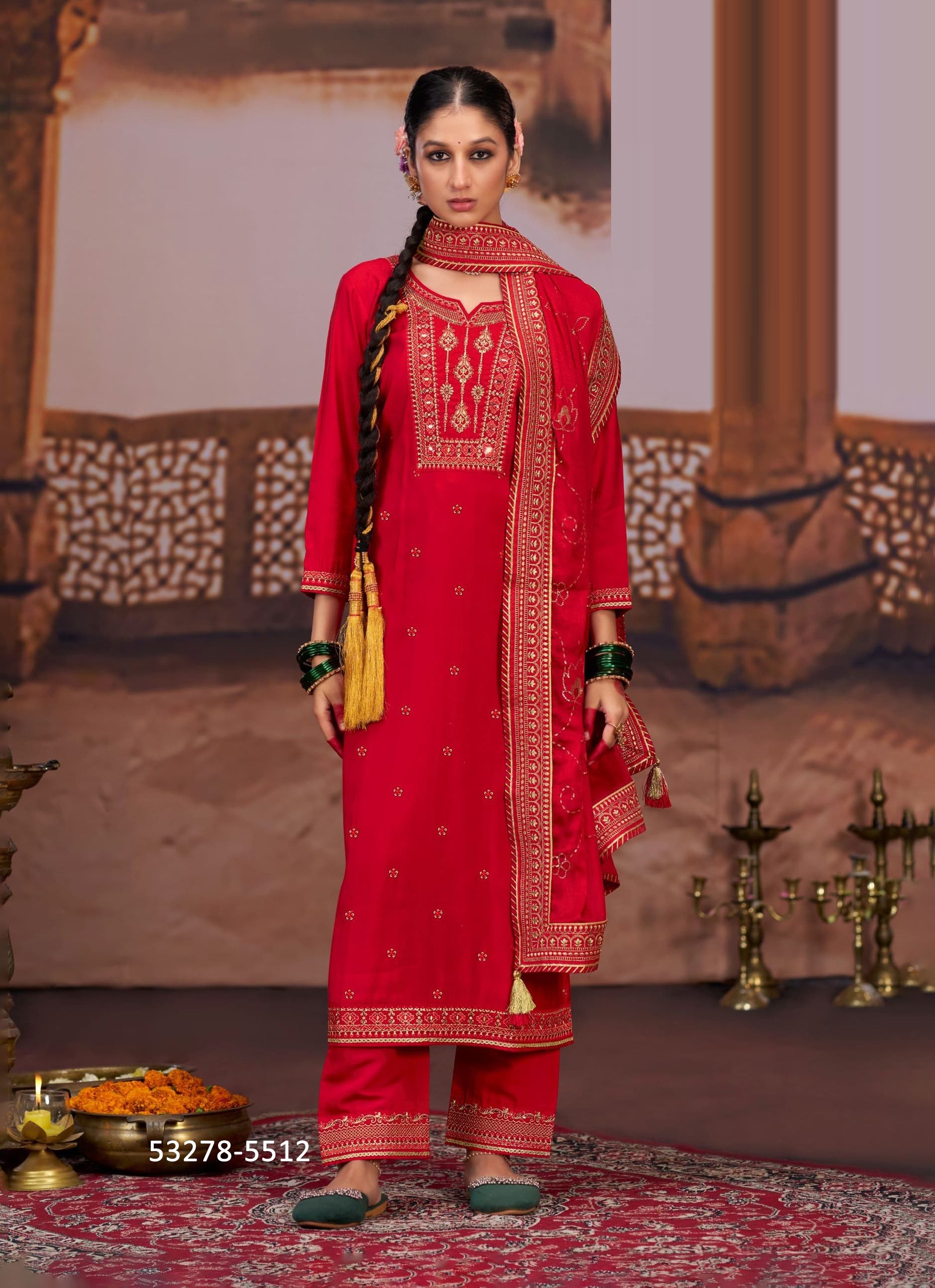 PAVITRA 2 - CATALOG # 53278 (SET OF 2 READYMADE SUITS) PAVITRA 2 - CATALOG # 53278 (SET OF 2 READYMADE SUITS)