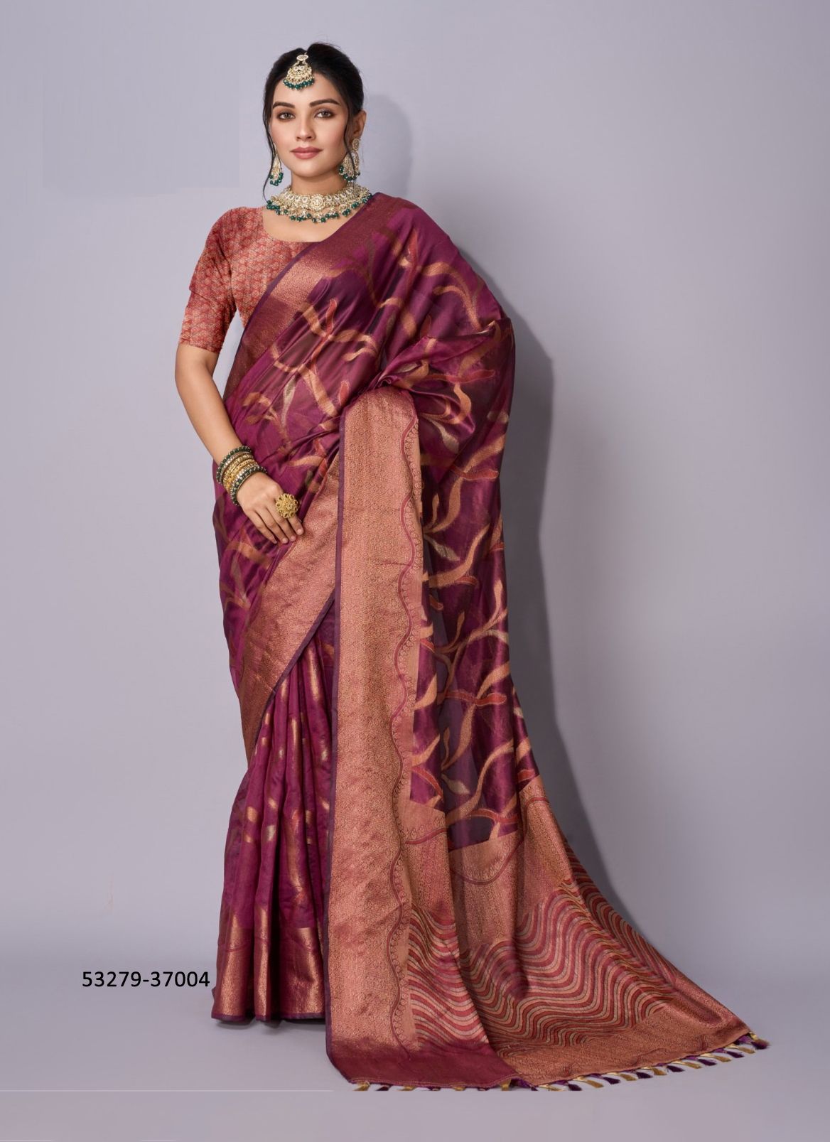 EVOGUE 1 - CATALOG # 53279 (SET OF 5 SAREES) 