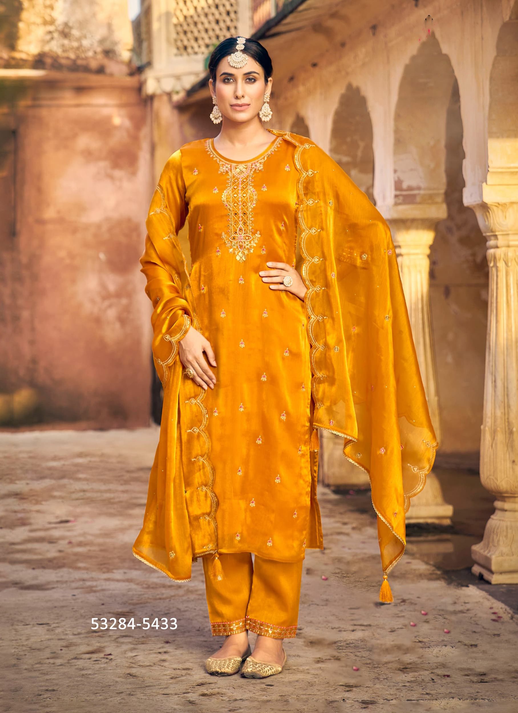 ALANKAR - CATALOG # 53284 (SET OF 4 READYMADE SUITS)