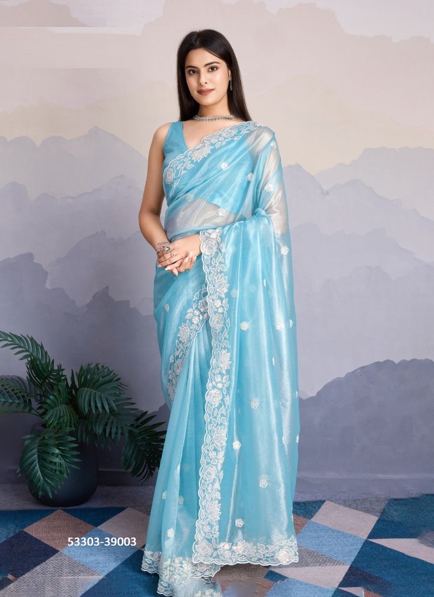TWILLORA - CATALOG # 53303 (SET OF 3 SAREES) TWILLORA - CATALOG # 53303 (SET OF 3 SAREES)
