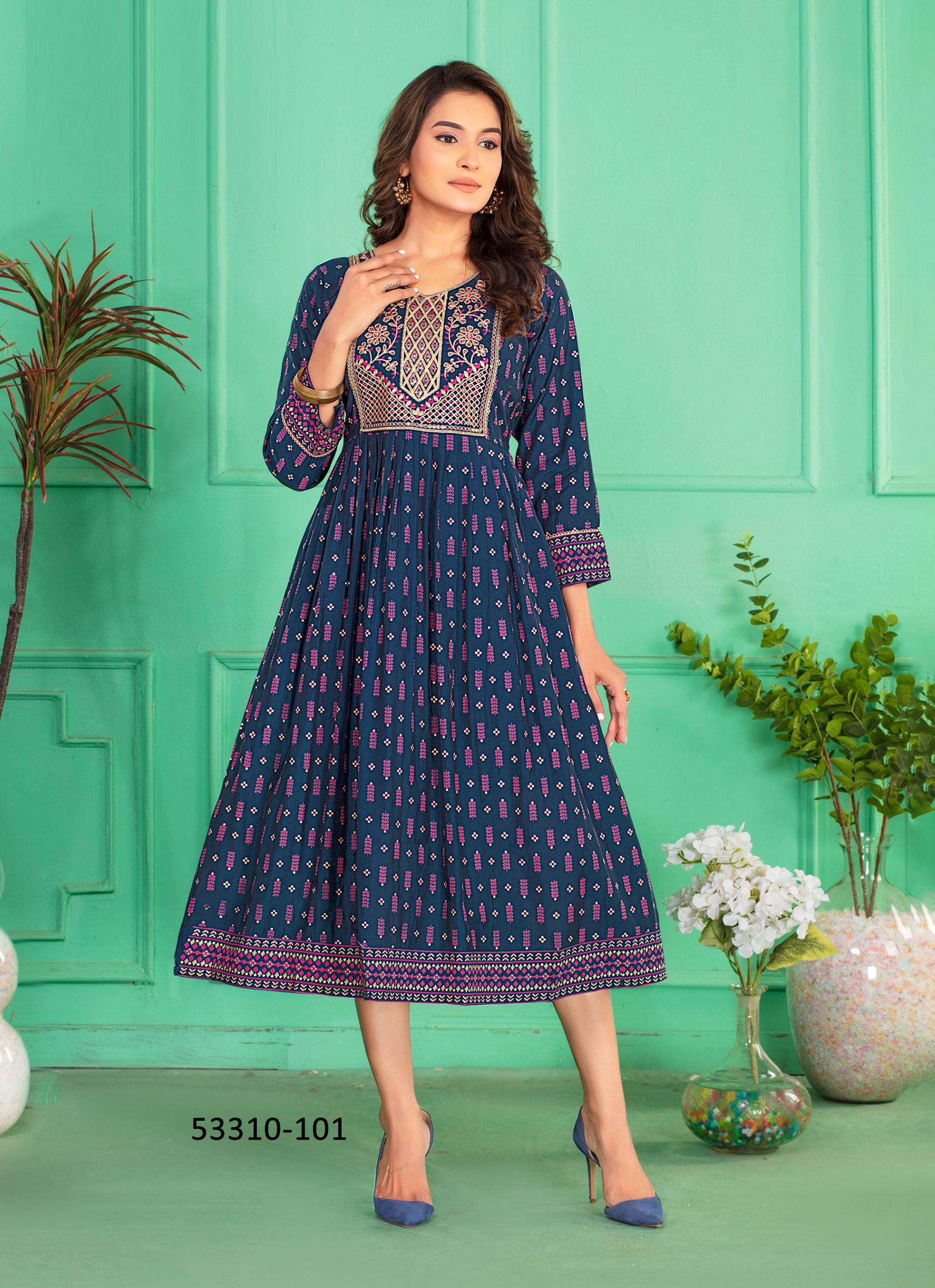 SHIVAYA - CATALOG # 53310 (SET OF 6 READYMADE KURTIS) SHIVAYA - CATALOG # 53310 (SET OF 6 READYMADE KURTIS)