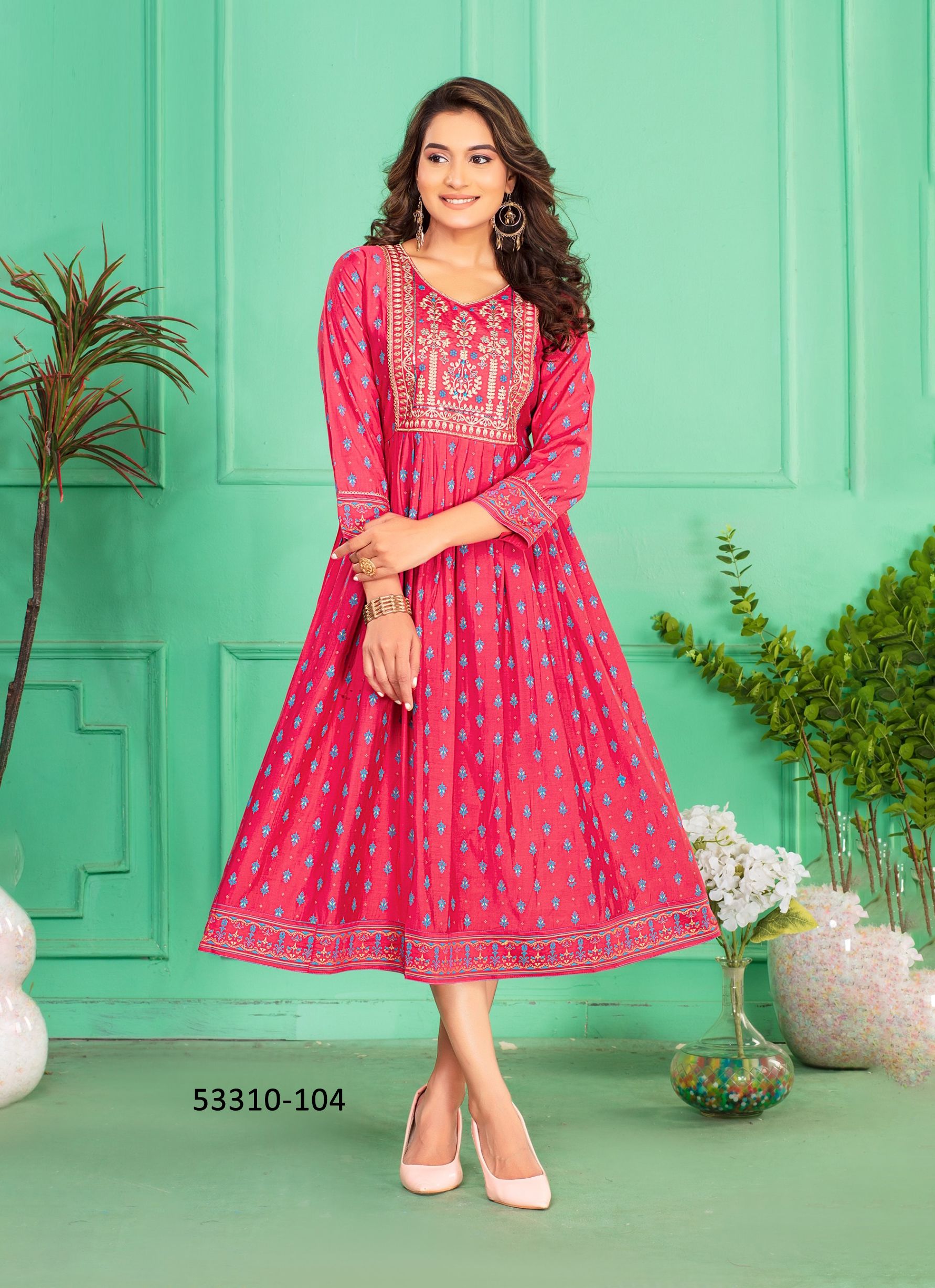 SHIVAYA - CATALOG # 53310 (SET OF 6 READYMADE KURTIS) SHIVAYA - CATALOG # 53310 (SET OF 6 READYMADE KURTIS)
